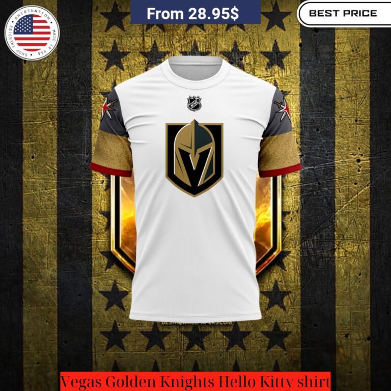 Vegas Golden Knights Hello Kitty shirt Unisex t-shirt with short sleeves and crew neck