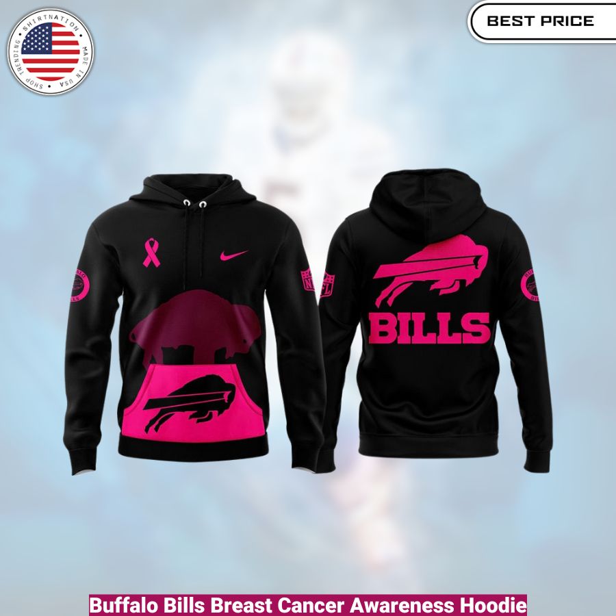 Buffalo Bills Breast Cancer Awareness Hoodie, comfortable, warm, iconic