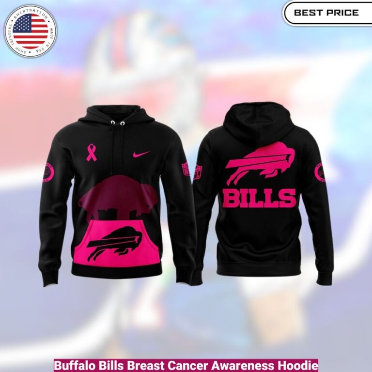 Buffalo Bills Breast Cancer Awareness Hoodie, comfortable, warm, iconic