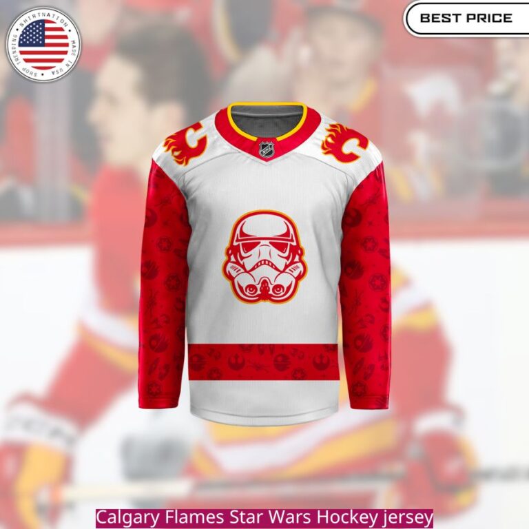 Calgary Flames Star Wars Hockey jersey A unique collectible for Flames and Star Wars fans.