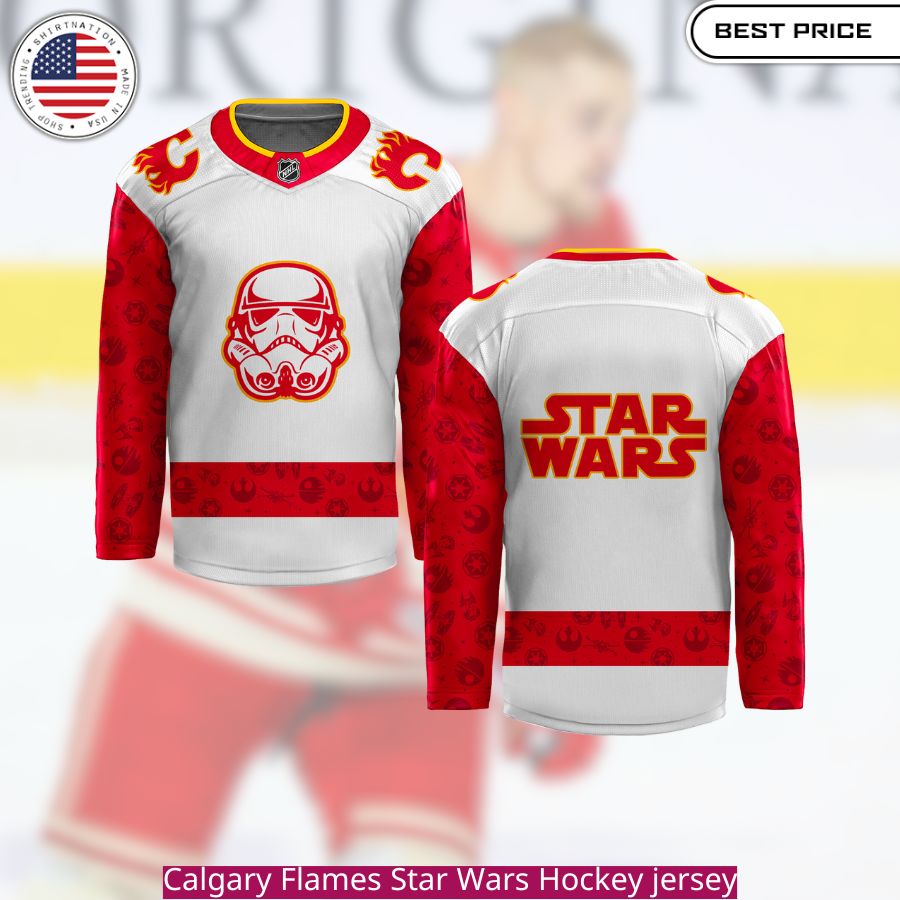 Calgary Flames Star Wars Hockey jersey A unique collectible for Flames and Star Wars fans.