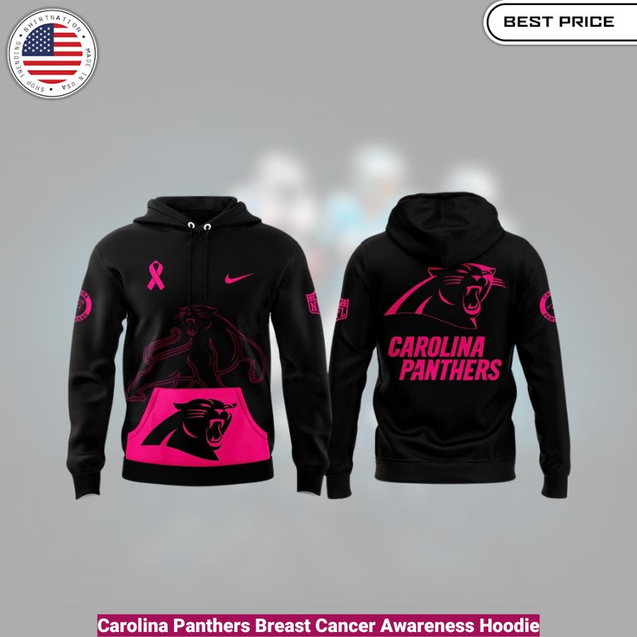 Carolina Panthers Breast Cancer Awareness Hoodie , comfortable, warm, iconic