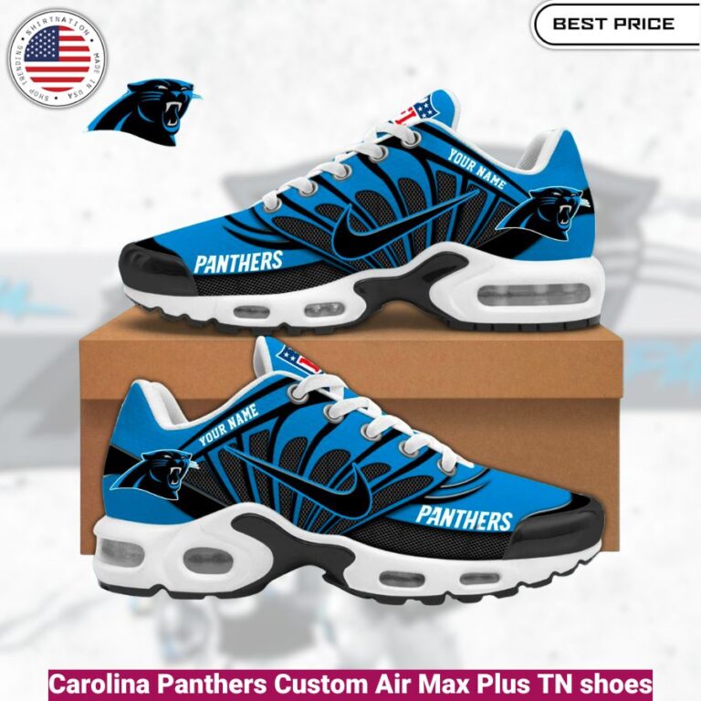 Carolina Panthers Custom Air Max Plus TN shoes, fashionable, iconic