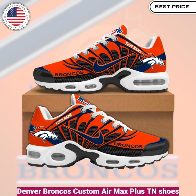 Denver Broncos Custom Air Max Plus TN shoes, fashionable, iconic