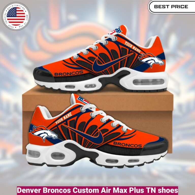 Denver Broncos Custom Air Max Plus TN shoes, fashionable, iconic