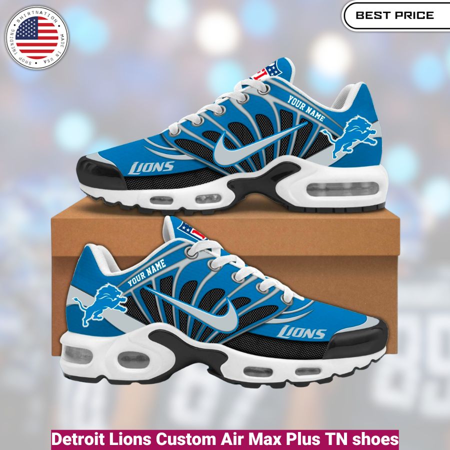 Detroit Lions Custom Air Max Plus TN shoes, fashionable, iconic