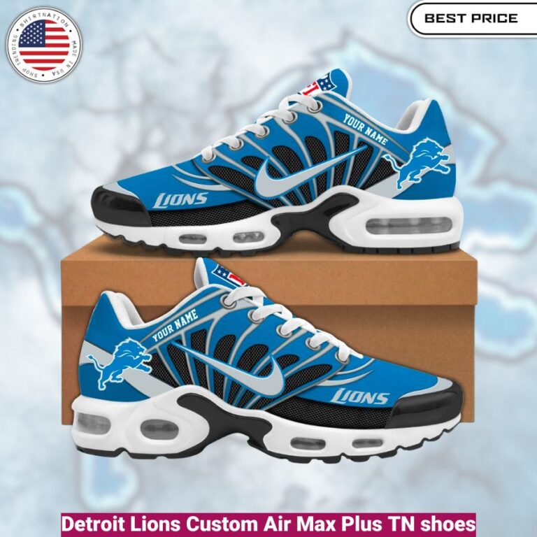 Detroit Lions Custom Air Max Plus TN shoes, fashionable, iconic