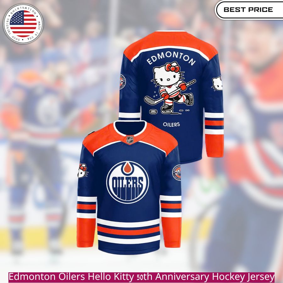 Edmonton Oilers Hello Kitty 50th Anniversary Hockey Jersey The specific occasion being celebrated