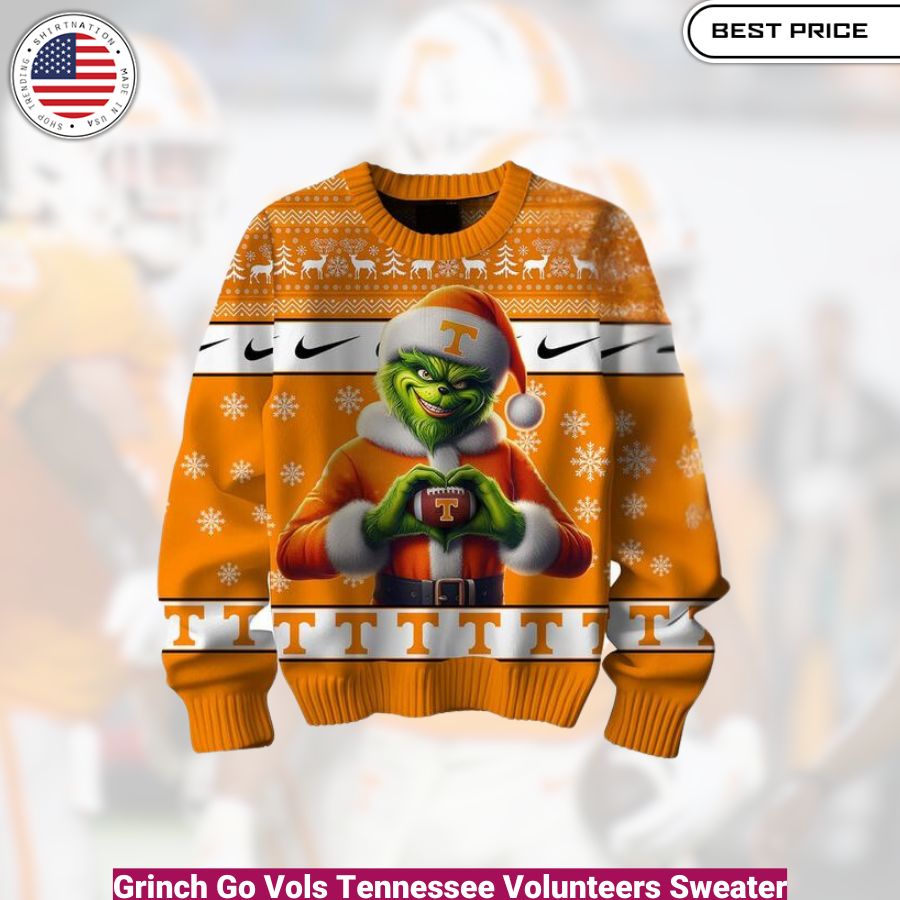 Grinch Go Vols Tennessee Volunteers Sweater- cozy, fashionable, versatile