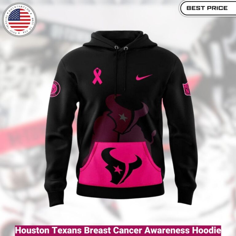 Houston Texans Breast Cancer Awareness Hoodie , comfortable, warm, iconic