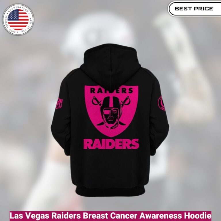 Las Vegas Raiders Breast Cancer Awareness Hoodie , comfortable, warm, iconic