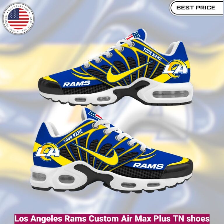 Los Angeles Rams Custom Air Max Plus TN shoes, fashionable, iconic