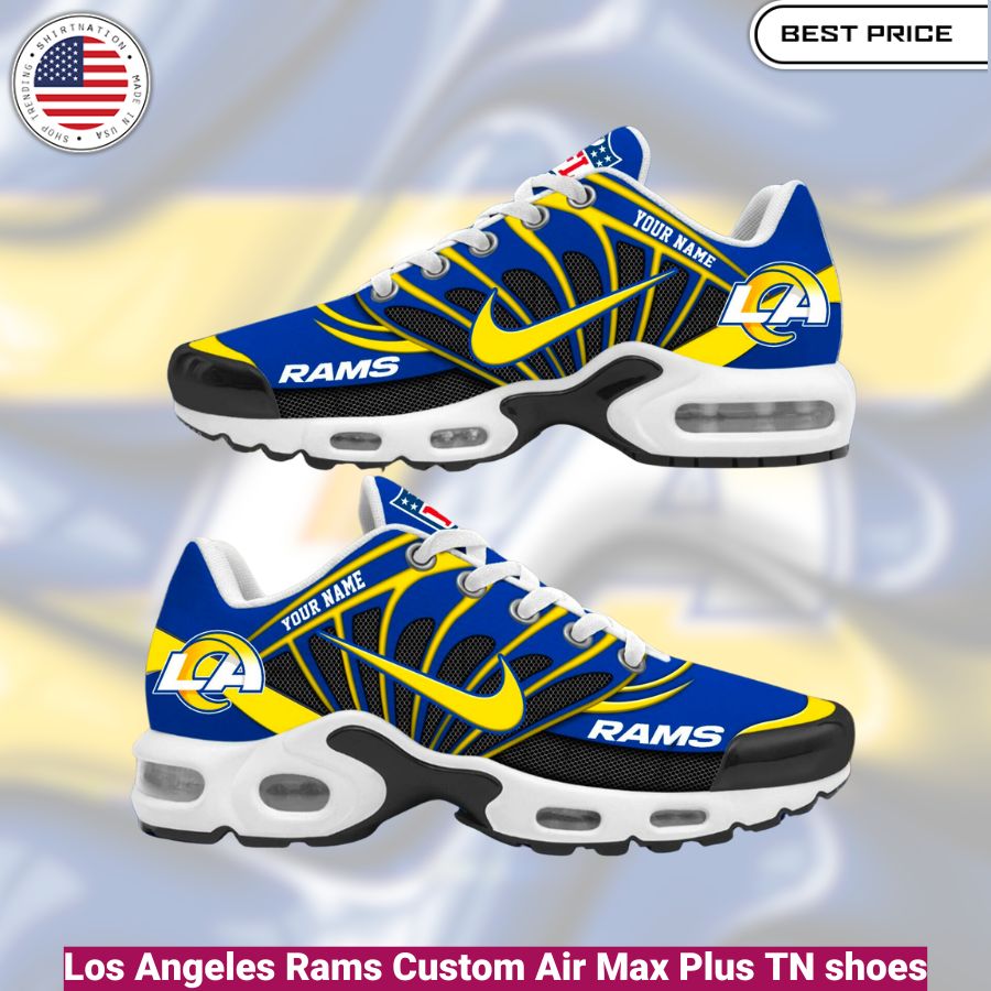 Los Angeles Rams Custom Air Max Plus TN shoes, fashionable, iconic