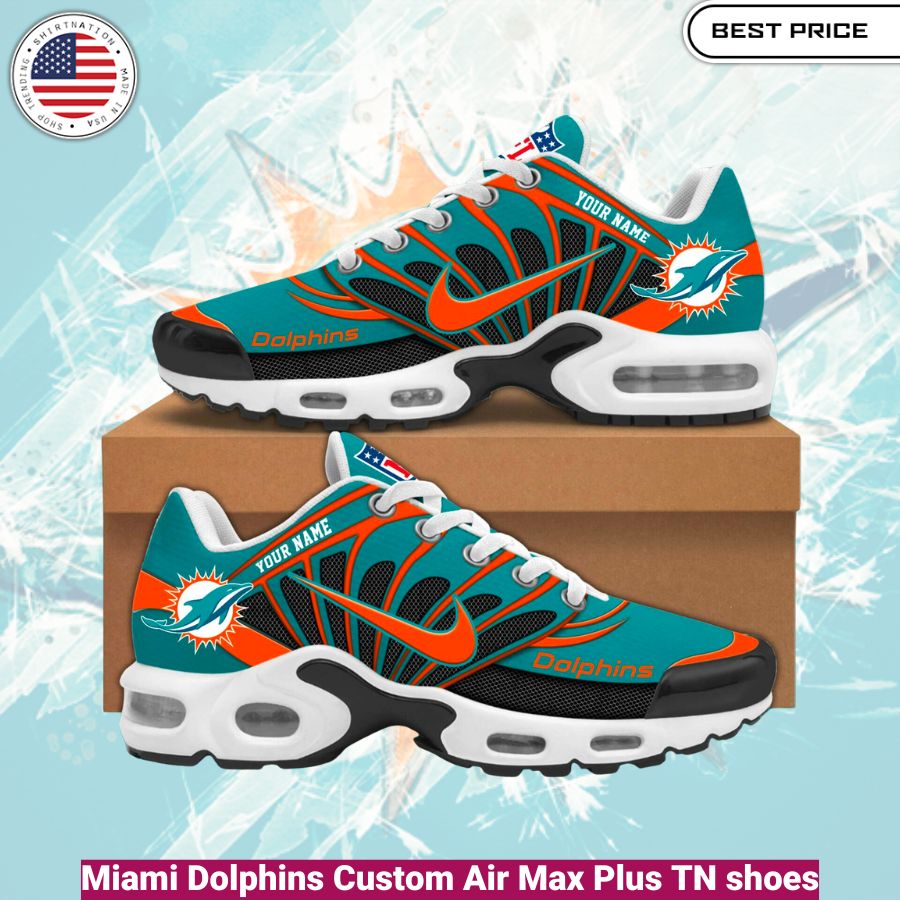 Miami Dolphins Custom Air Max Plus TN shoes, fashionable, iconic