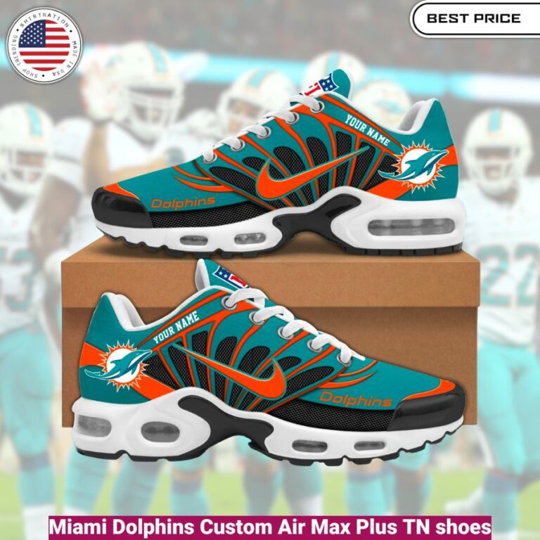 Miami Dolphins Custom Air Max Plus TN shoes, fashionable, iconic