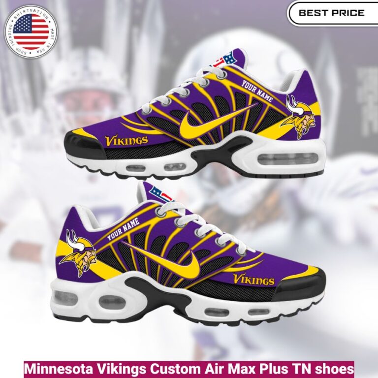 Minnesota Vikings Custom Air Max Plus TN shoes, fashionable, iconic