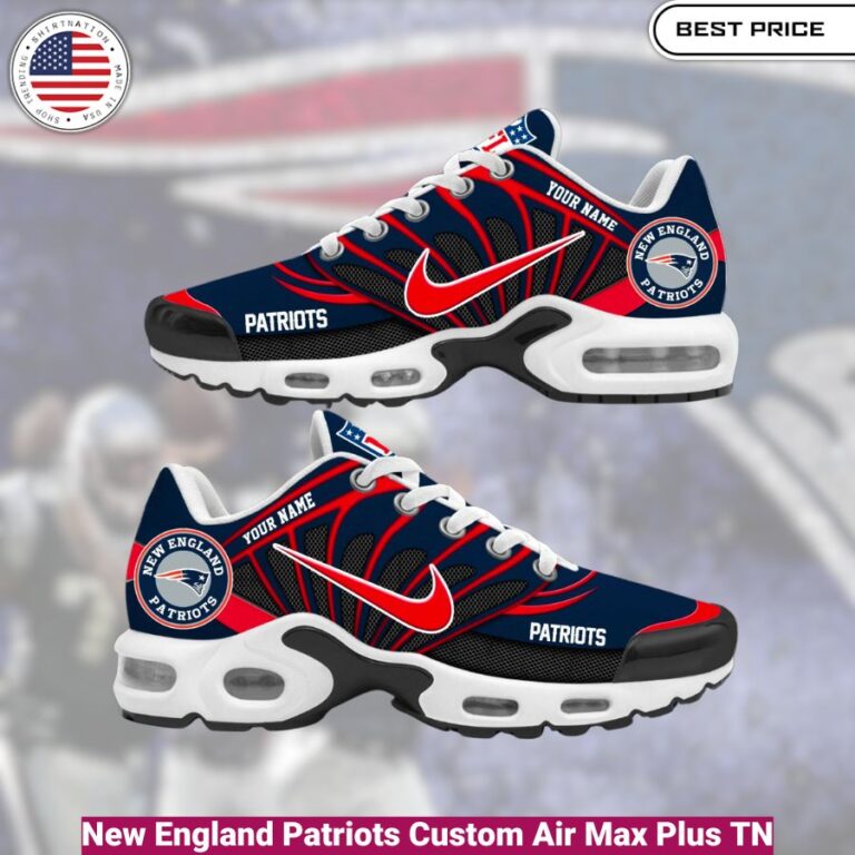 New England Patriots Custom Air Max Plus TN shoes, fashionable, iconic