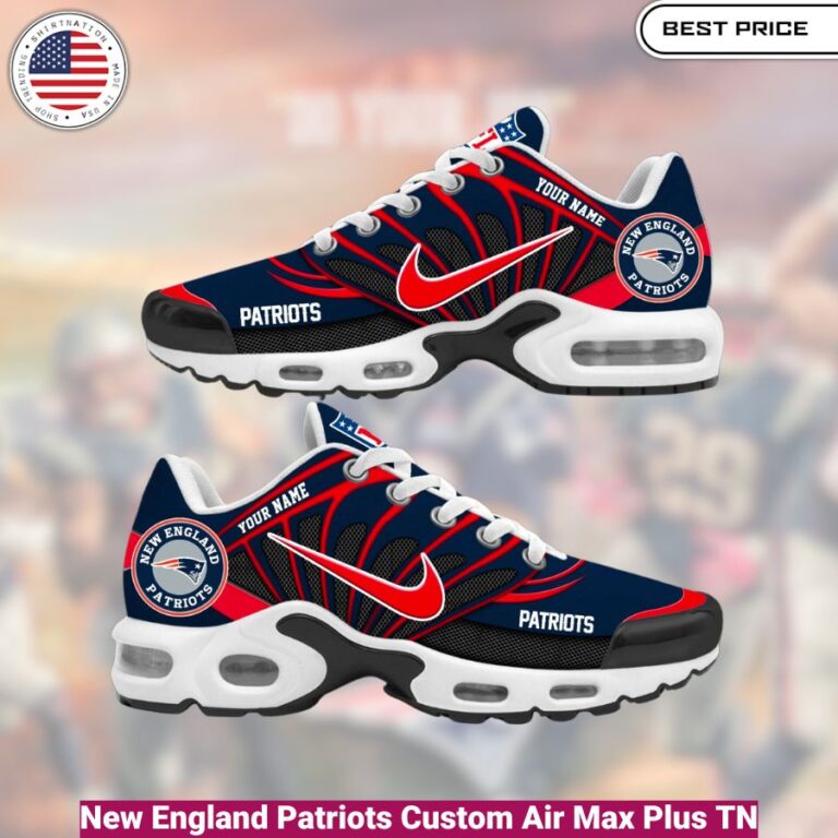 New England Patriots Custom Air Max Plus TN shoes, fashionable, iconic