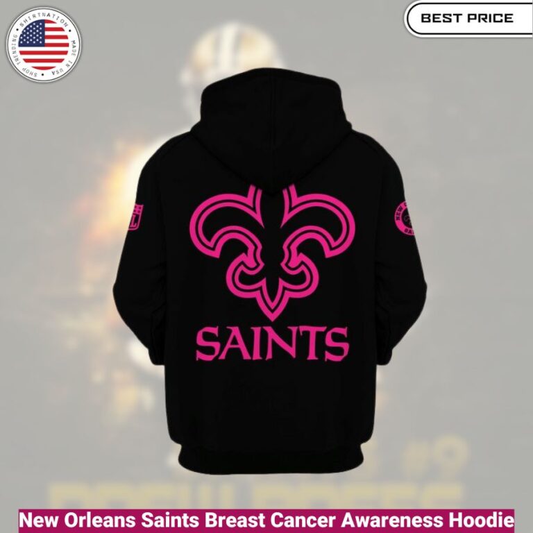 New Orleans Saints Breast Cancer Awareness Hoodie , comfortable, warm, iconic