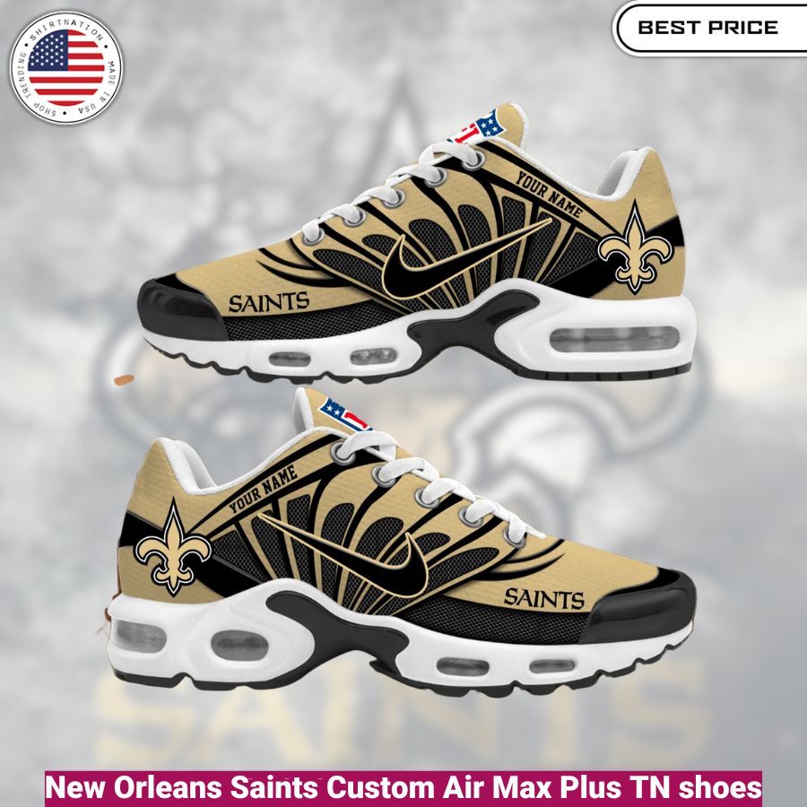 New Orleans Saints Custom Air Max Plus TN shoes, fashionable, iconic