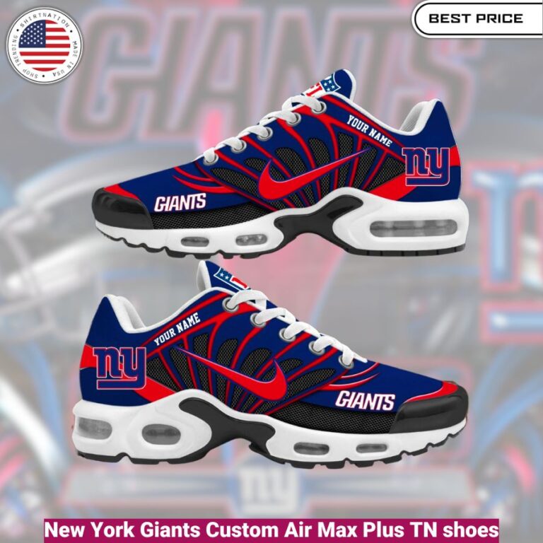 New York Giants Custom Air Max Plus TN shoes , fashionable, iconic