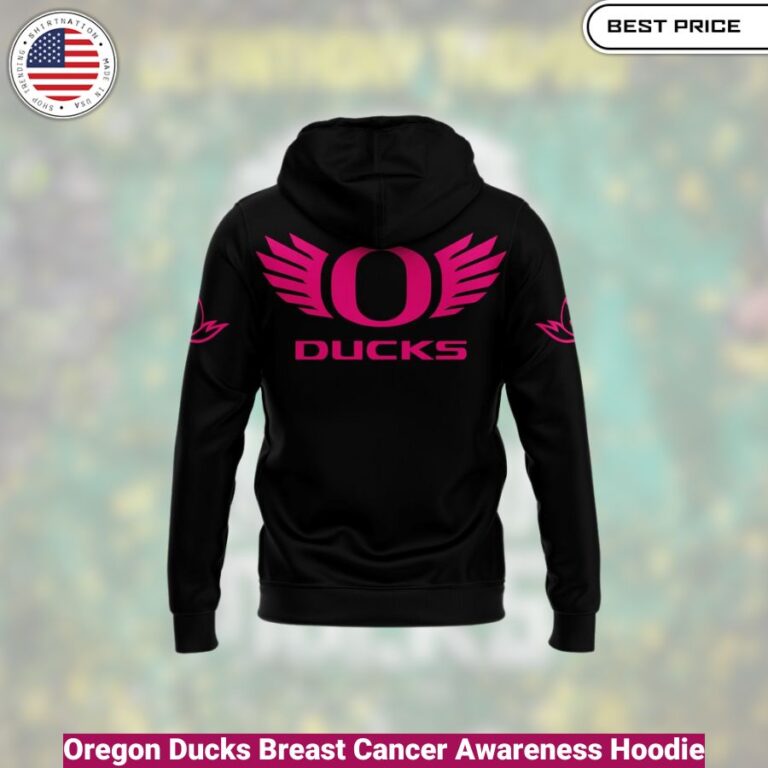 Oregon Ducks Breast Cancer Awareness Hoodie, comfortable, warm, iconic