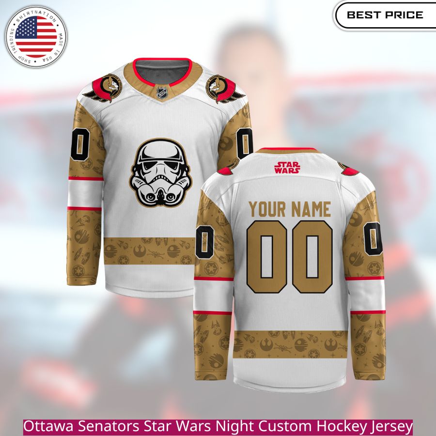 Ottawa Senators Star Wars Night Custom Hockey Jersey a special game night dedicated to Star Wars.