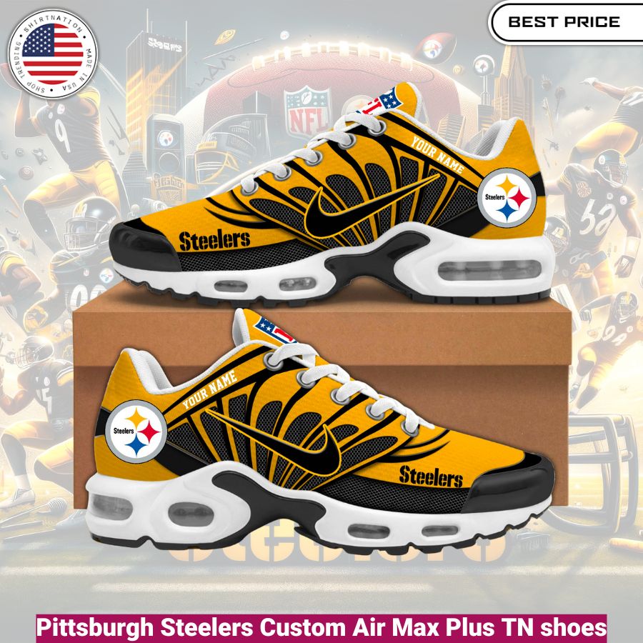 Pittsburgh Steelers Custom Air Max Plus TN shoes, fashionable,iconic