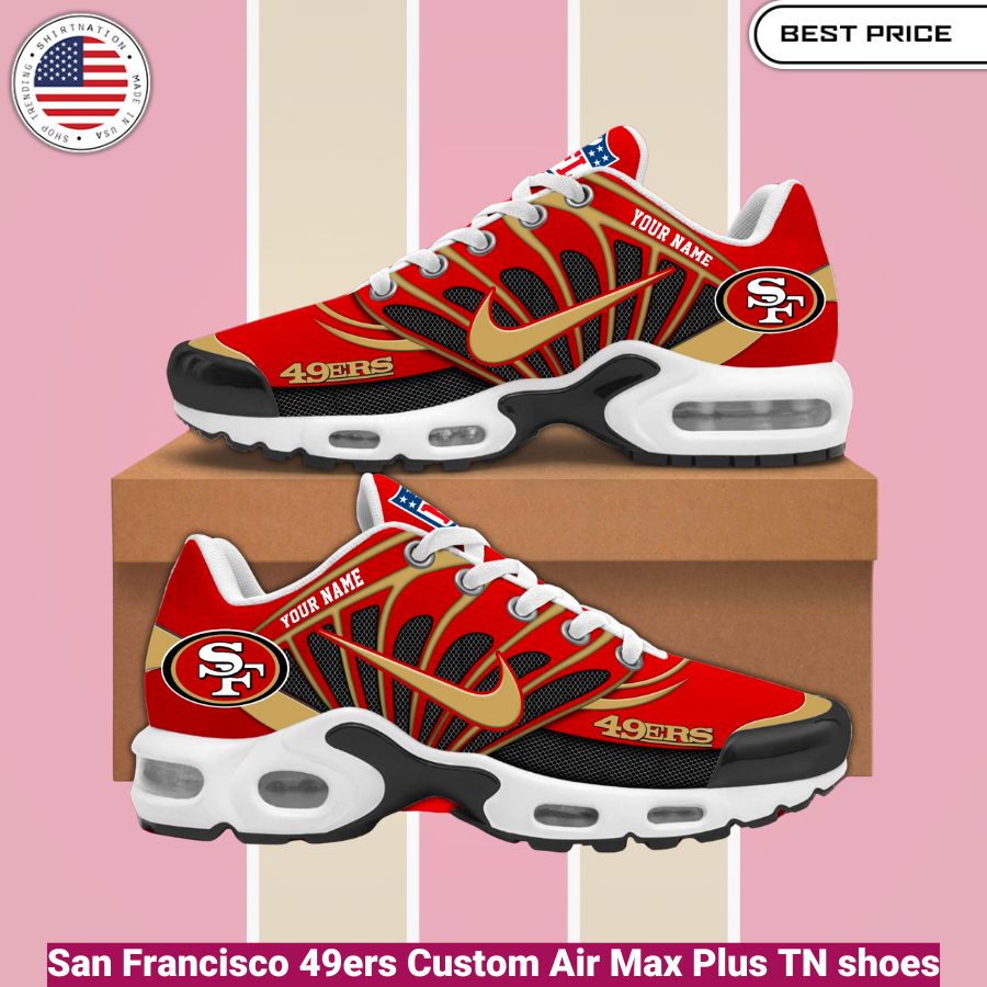 San Francisco 49ers Custom Air Max Plus TN shoes, fashionable, iconic