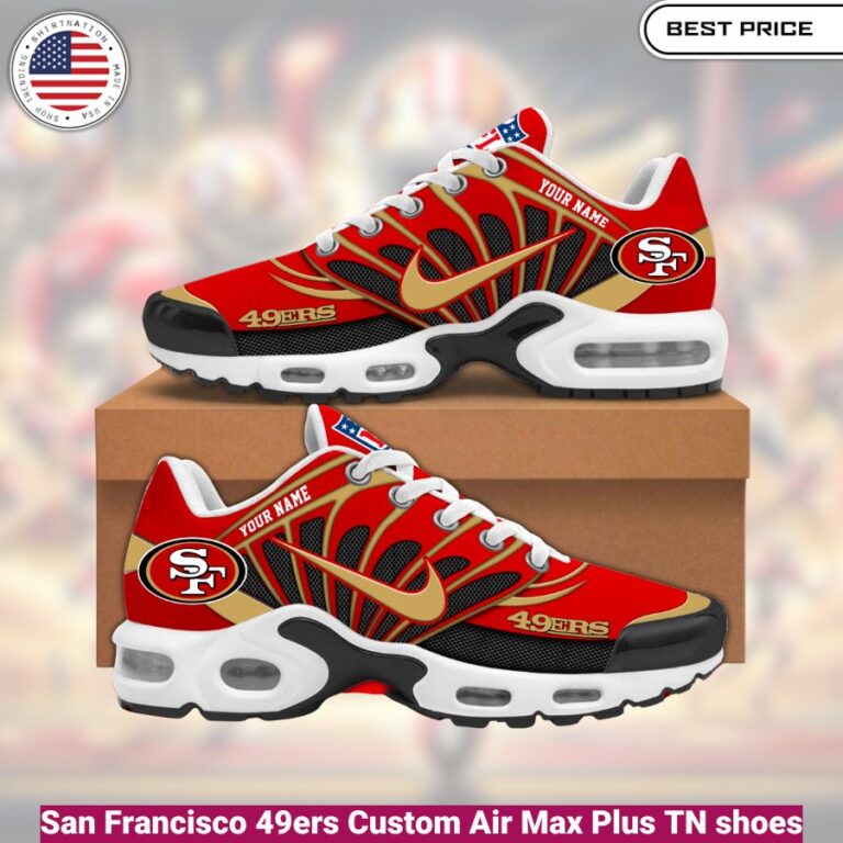 San Francisco 49ers Custom Air Max Plus TN shoes, fashionable, iconic