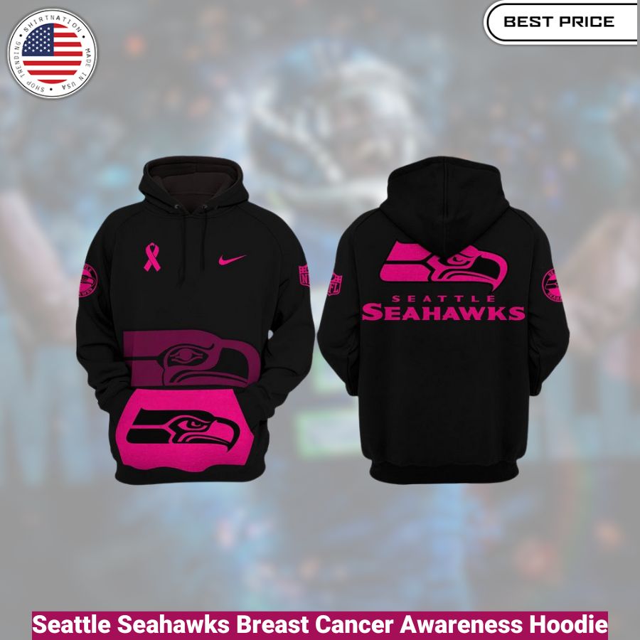 Seattle Seahawks Breast Cancer Awareness Hoodie , comfortable, warm, iconic