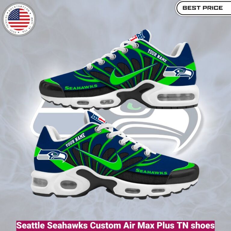 Seattle Seahawks Custom Air Max Plus TN shoes, fashionable, iconic