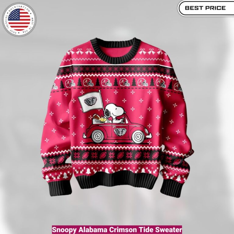 Snoopy Alabama Crimson Tide Sweater - cozy, fashionable, versatile