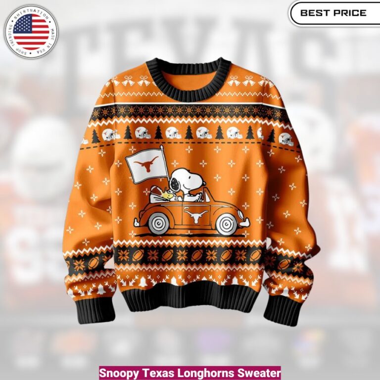 Snoopy Texas Longhorns Sweater - cozy, fashionable, versatile