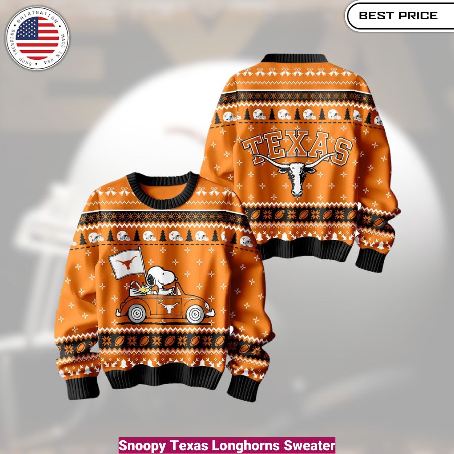 Snoopy Texas Longhorns Sweater - cozy, fashionable, versatile