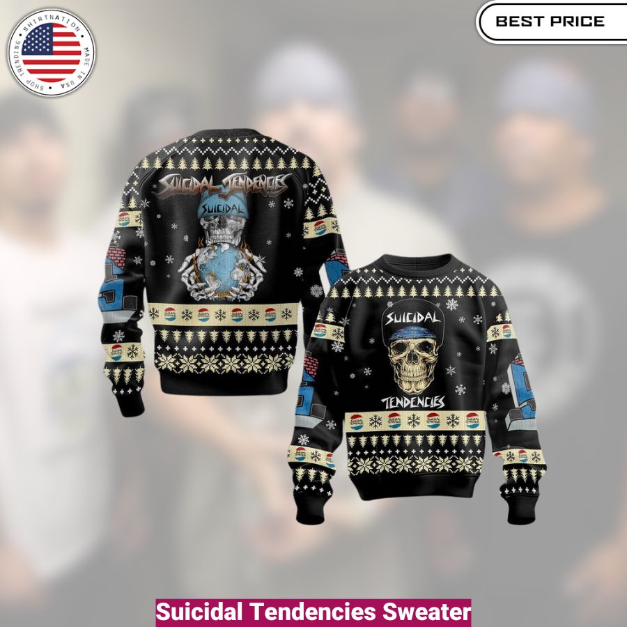 Suicidal Tendencies Sweater- cozy, fashionable, versatile