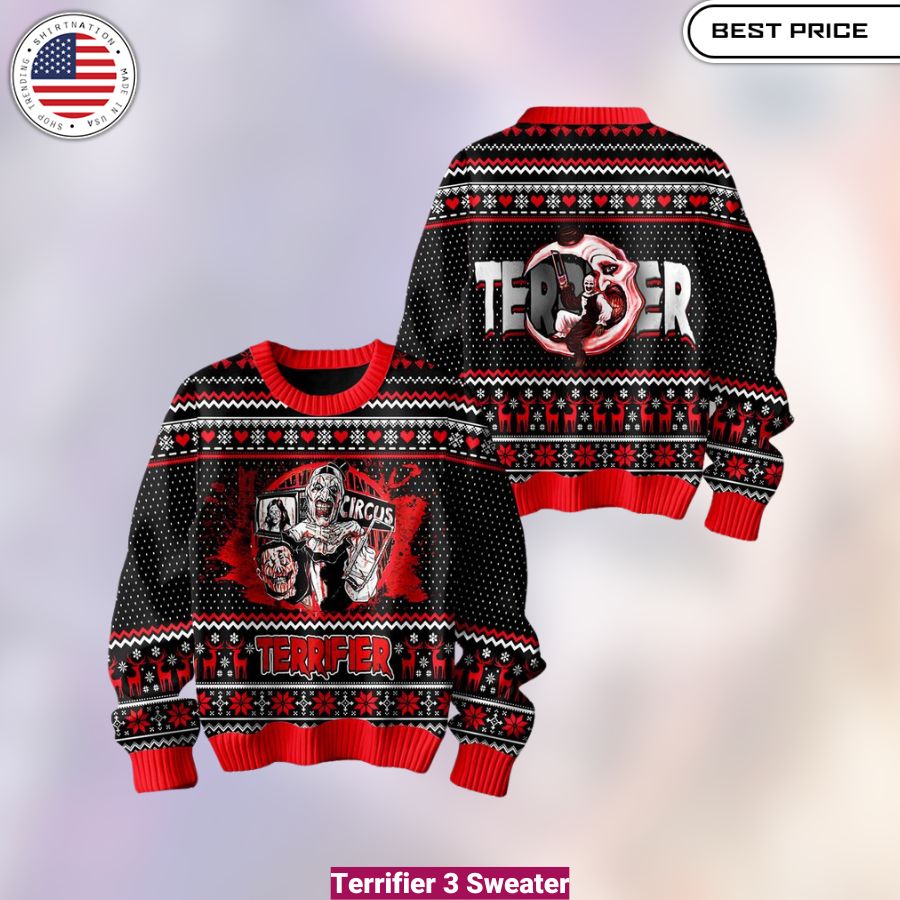 Terrifier 3 Sweater- cozy, fashionable, versatile