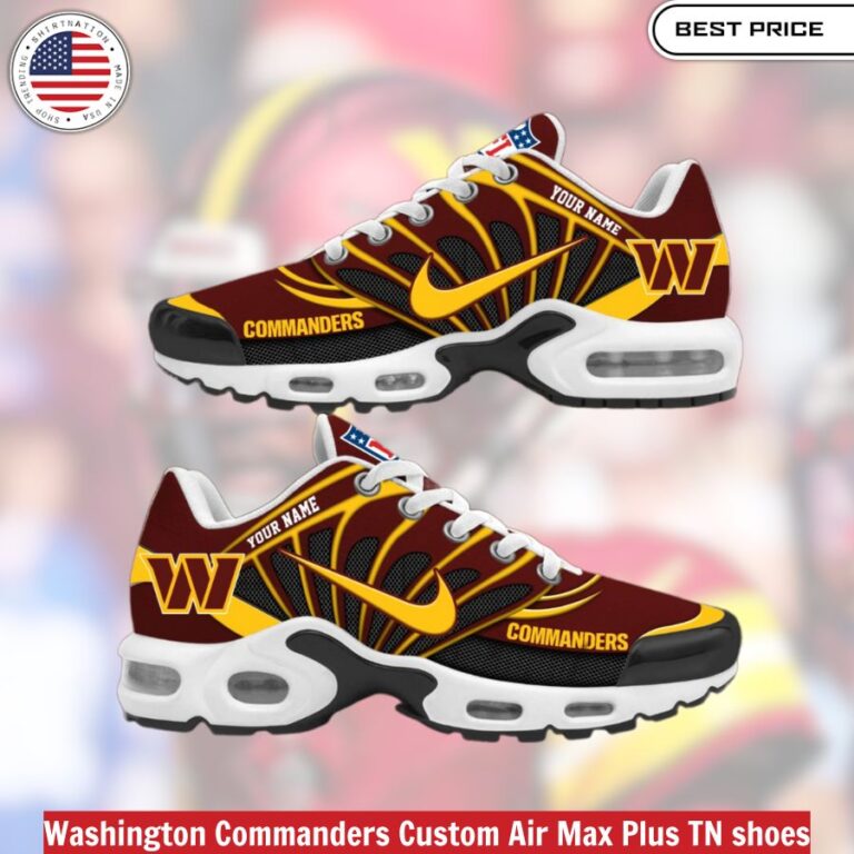 Washington Commanders Custom Air Max Plus TN shoes, fashionable, iconic