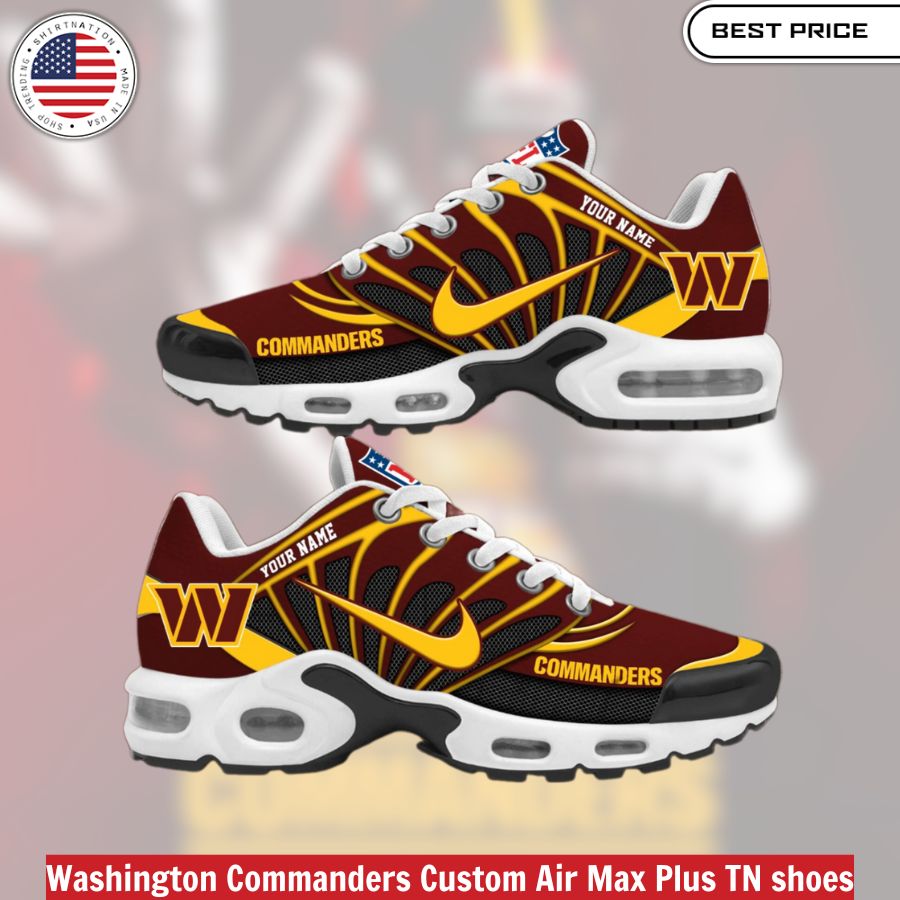 Washington Commanders Custom Air Max Plus TN shoes, fashionable, iconic