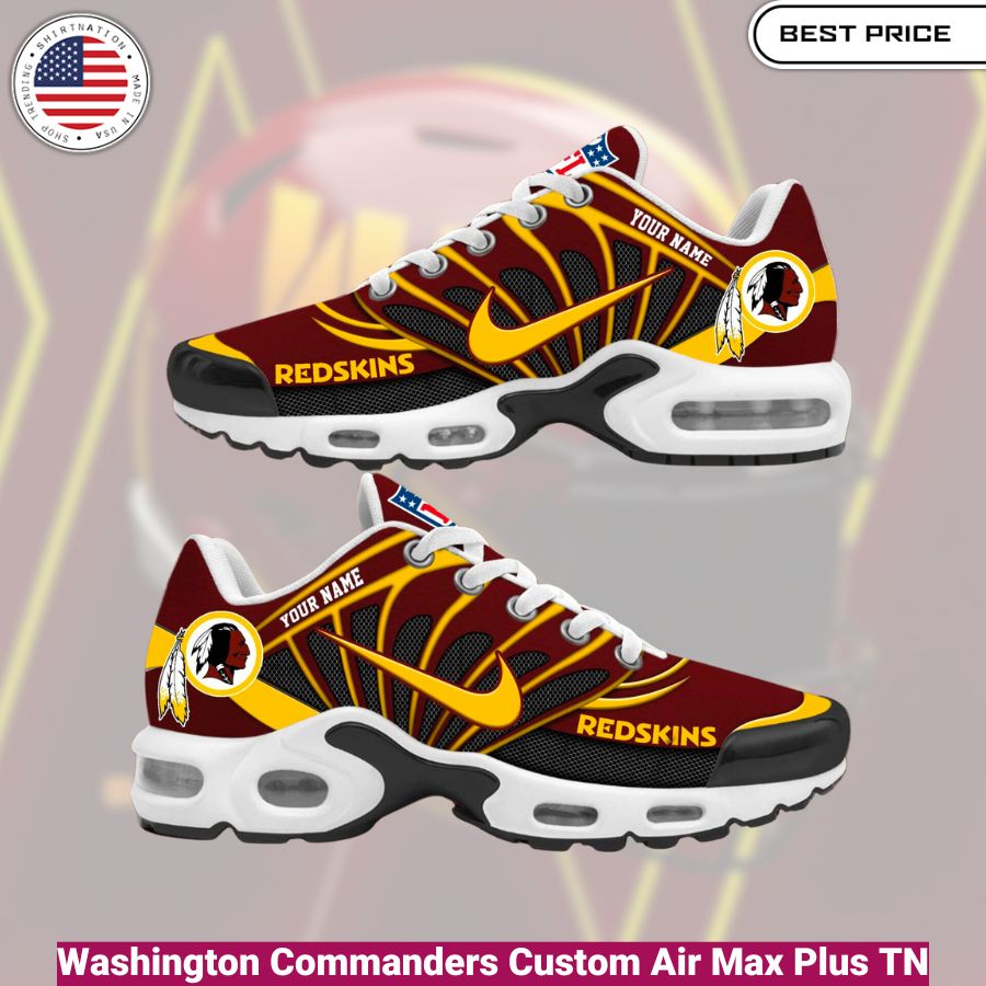 Washington Commanders Redskins Custom Air Max Plus TN shoes, fashionable, iconic