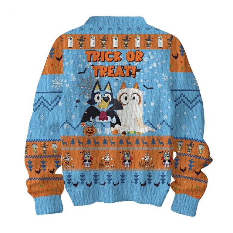 Booey Trick Or Treat Sweater , The sweater is cozy and perfect for Halloween night