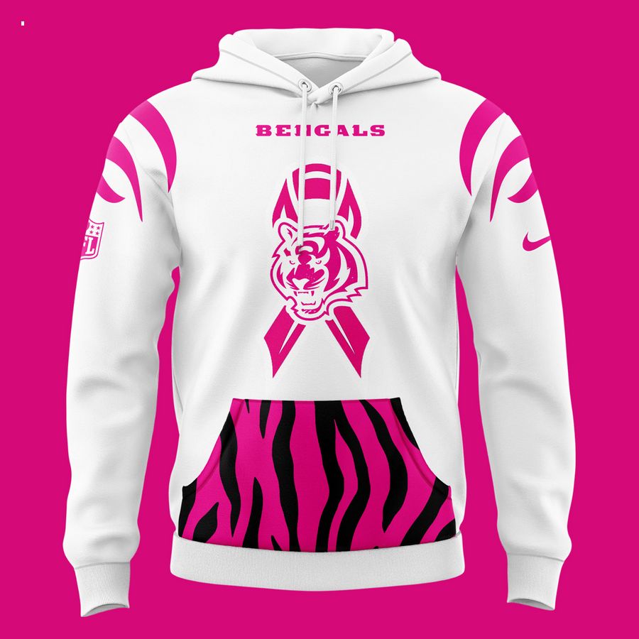 Cincinnati Bengals Breast Cancer Hoodie cozy hoodie