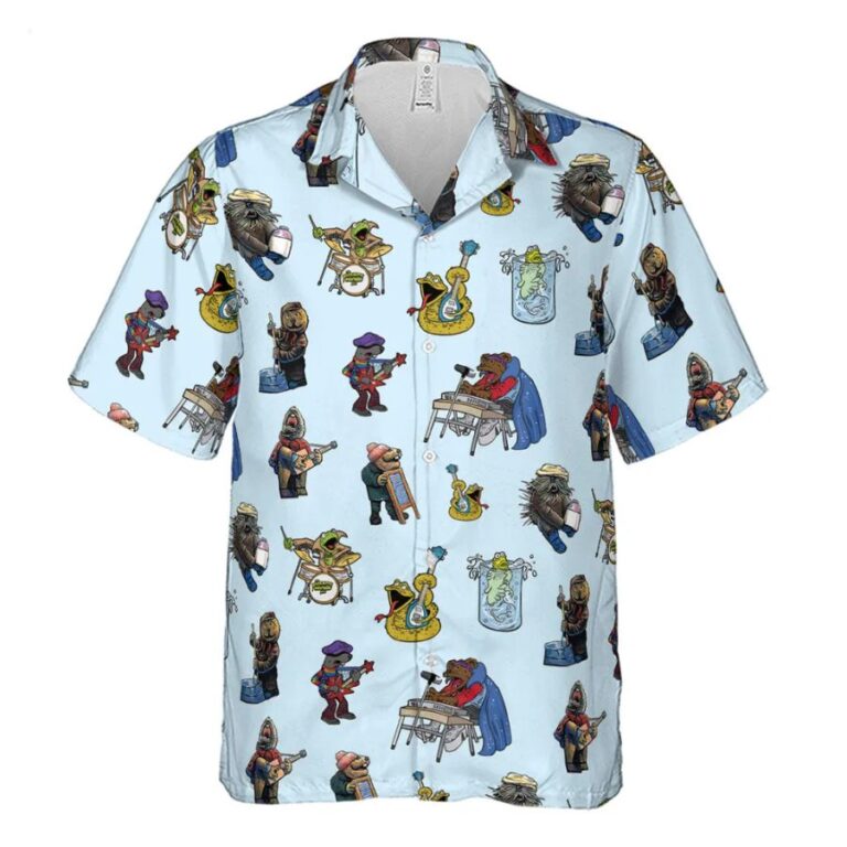 Emmet Otter's Jug Band Hawaiian Shirt A vibrant Hawaiian-style shirt