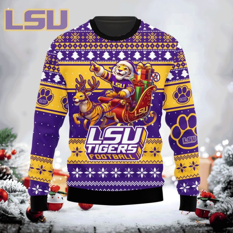 LSU Tigers I Bleed Purple And Gold Sweater for game days or casual wear