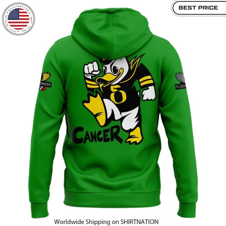 Oregon Ducks Stomp Out Cancer Heroes Hoodie Awesome Pic guys