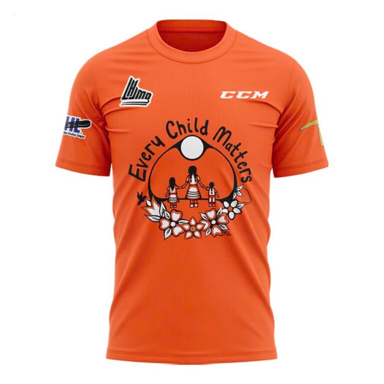 Quebec Remparts Even Child Matters Shirt, Orange T shirt with the message