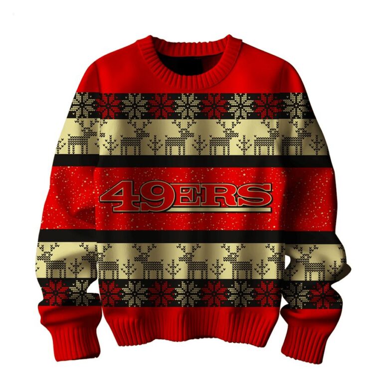 San Francisco 49ers They Not Like Us Sweater the team's iconic red and gold colors