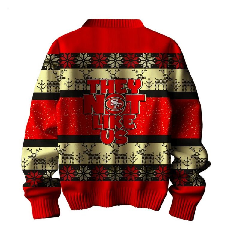 San Francisco 49ers They Not Like Us Sweater the team's iconic red and gold colors