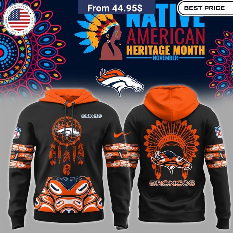 Denver Broncos Native American Heritage Hoodie Cool DP