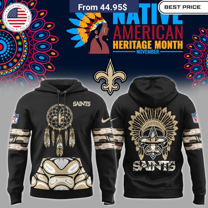 New Orleans Saints Native American Heritage Hoodie Damn good